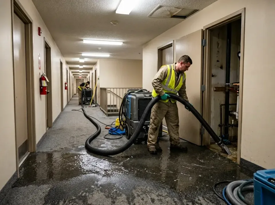 multi-unit-apartment-hallway-f-005 — frequently asked questions, Emergency Burst Pipe Water Extraction & Removal in Melville…
